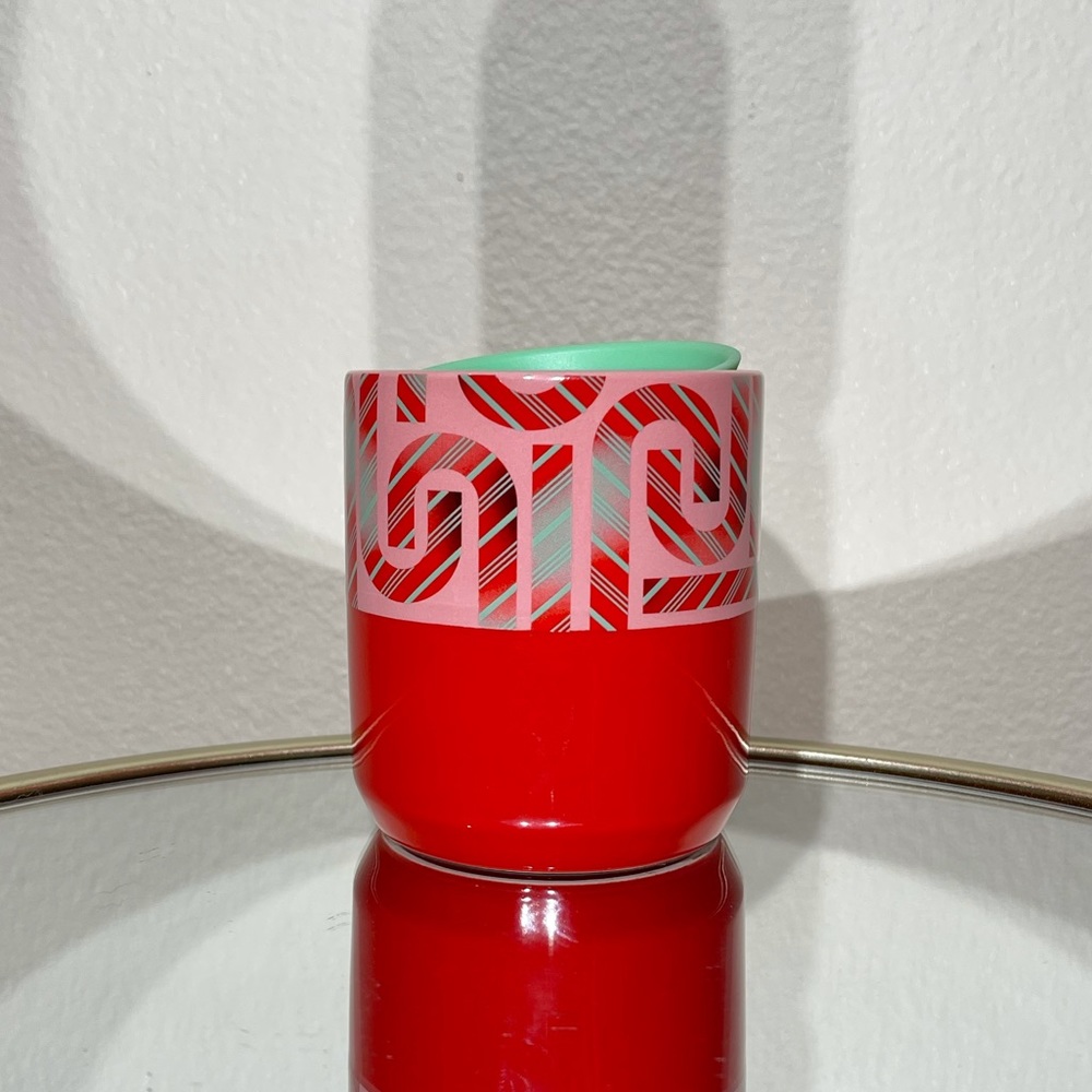 Starbucks Holiday Candy Cane Ceramic Travel Mug - Picture 2 of 2